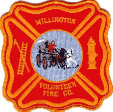 Millington VFC emblem on uniform patch