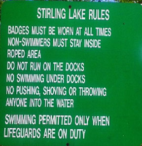 Stirling Lake Rules
